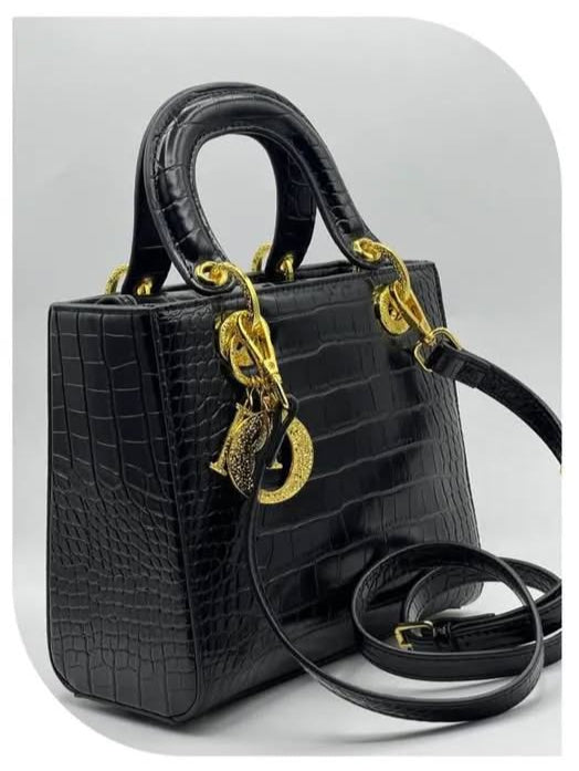 Alligator handbag Dior Black in Alligator
