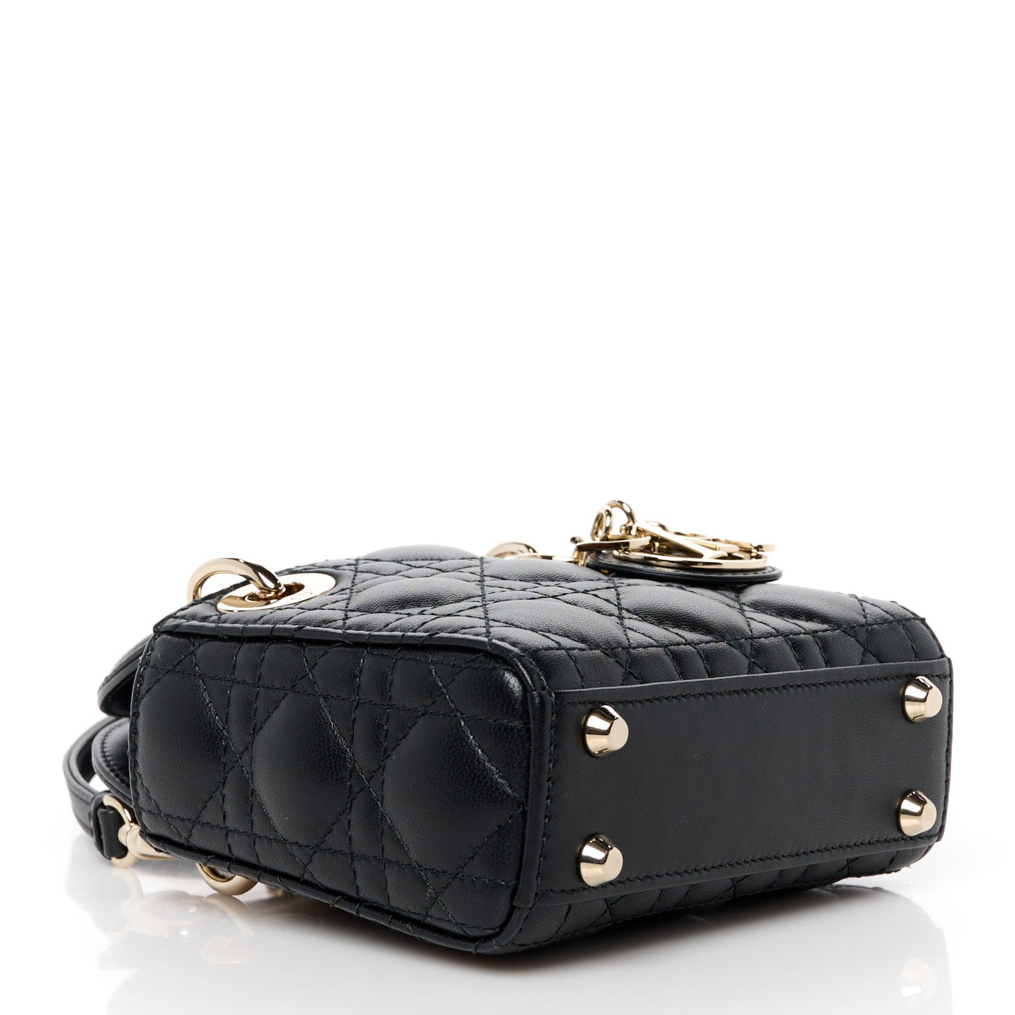 Christian Dior Lambskin Cannage Lady Dior Black