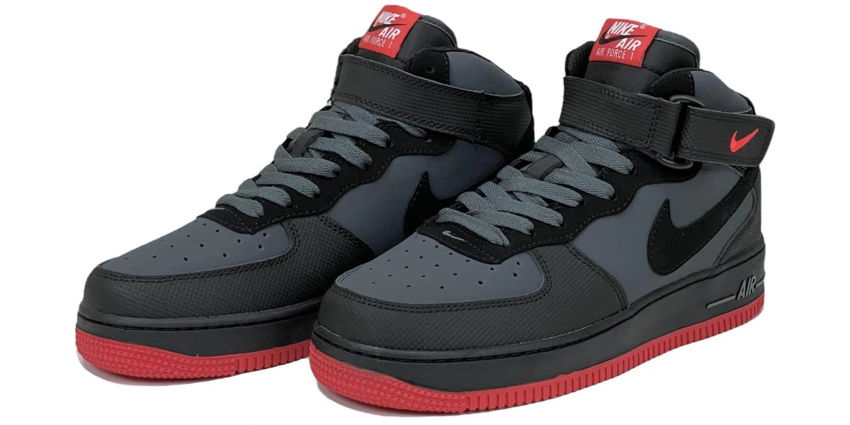 Air Force 1 Mid ´07 Dark Grey/ Black-Bright Crimson