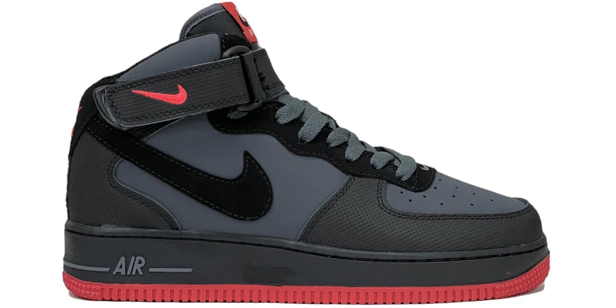 Air Force 1 Mid ´07 Dark Grey/ Black-Bright Crimson