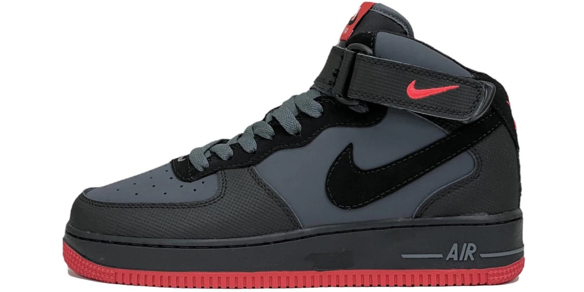 Air Force 1 Mid ´07 Dark Grey/ Black-Bright Crimson