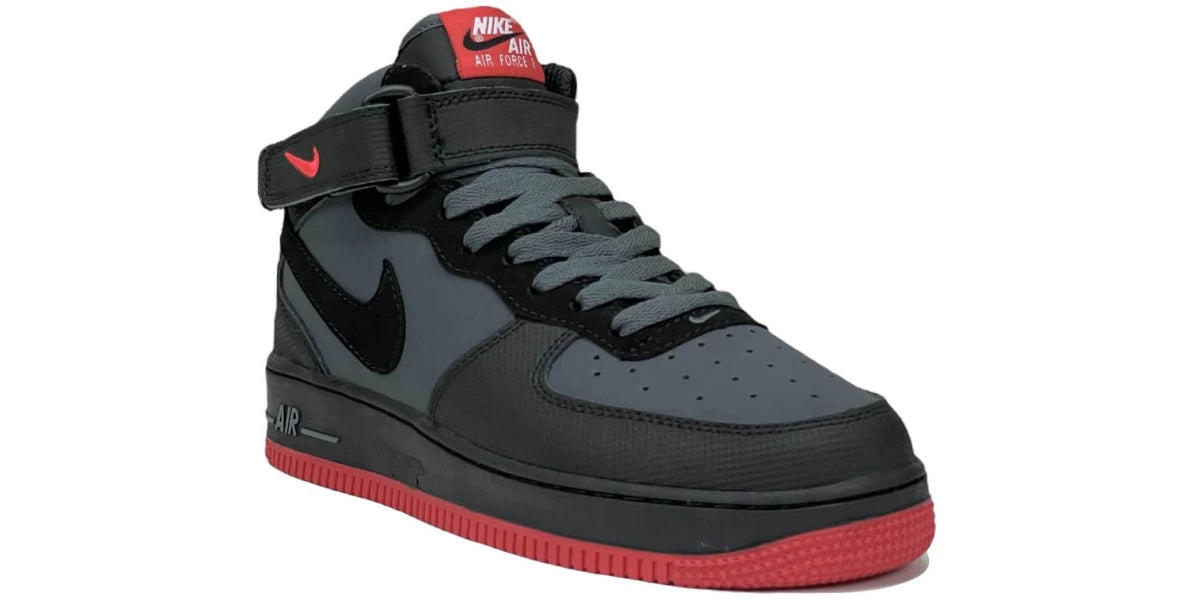 Air Force 1 Mid ´07 Dark Grey/ Black-Bright Crimson