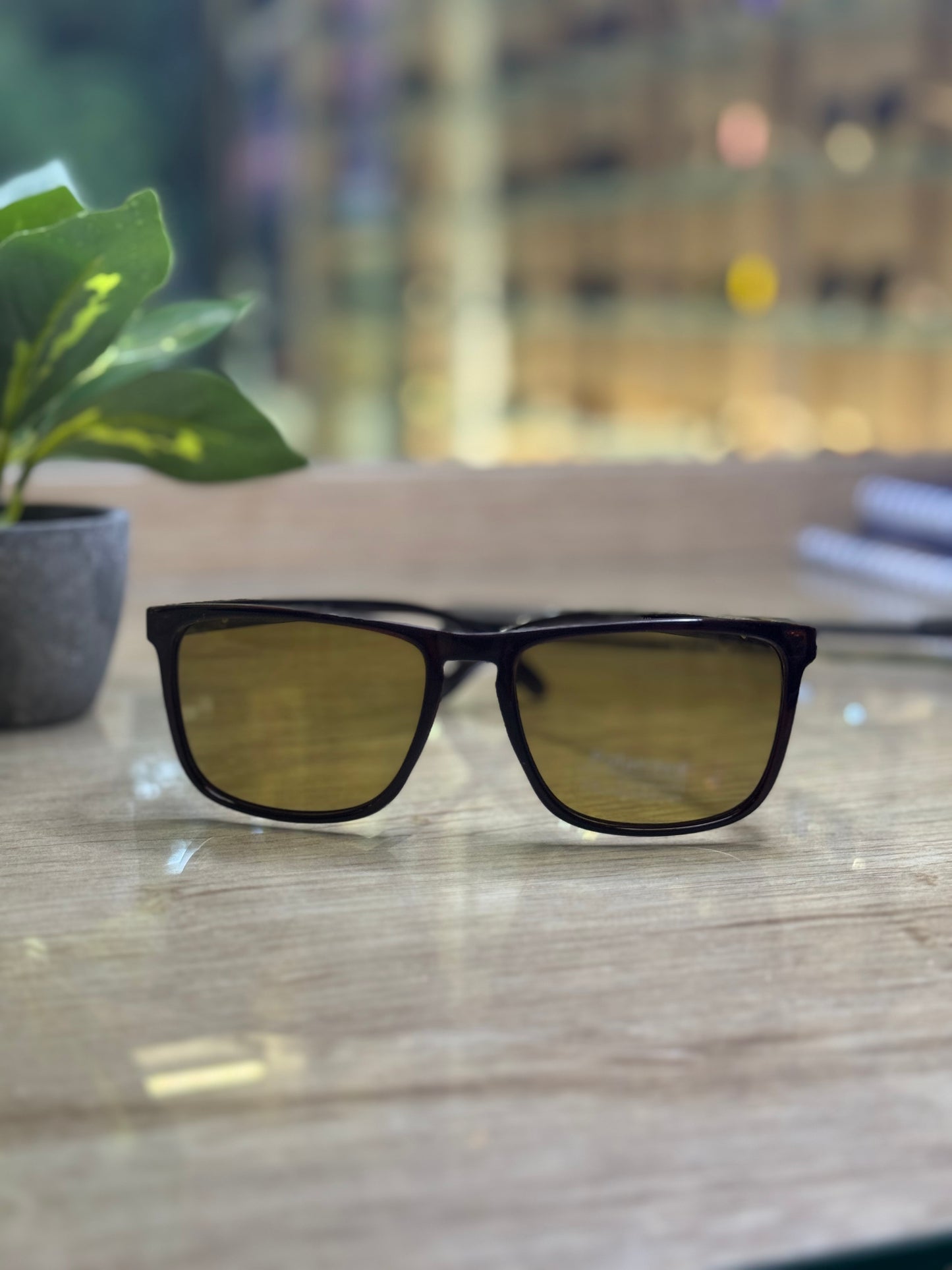 Brown Frame Armani Sunglasses –  with Brown-Tinted Lenses