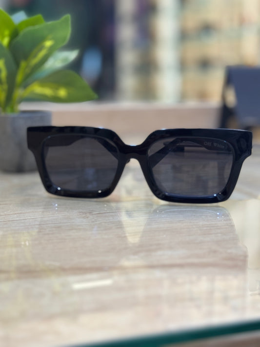 Off-White Rectangular Acetate Sunglasses – Unisex