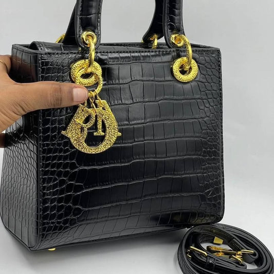 Alligator handbag Dior Black in Alligator