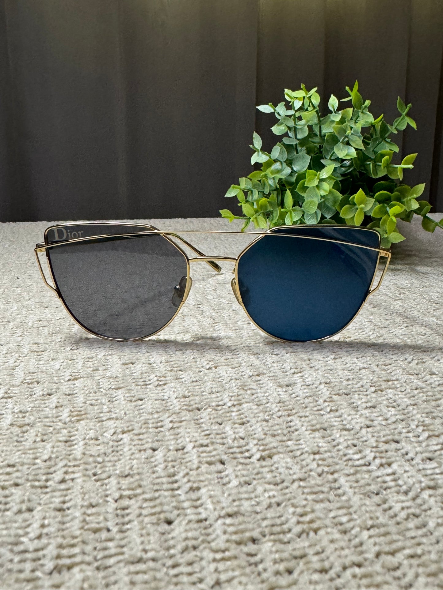 Dior Gold Frame Sunglasses