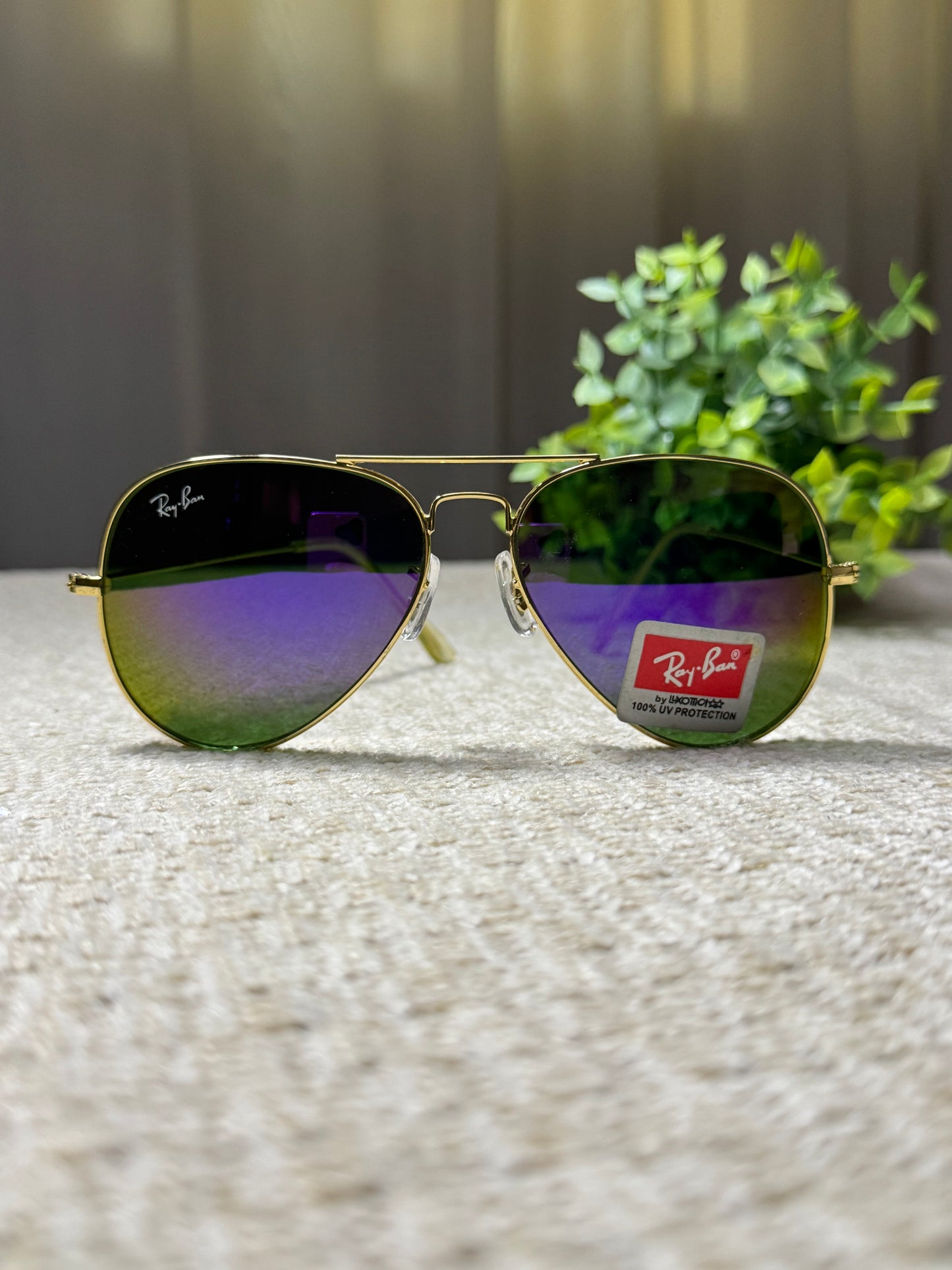 Ray-Ban Aviator Sunglasses – Gradient Mirror Lenses, 100% UV Protection