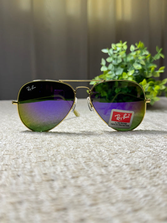 Ray-Ban Aviator Sunglasses – Gradient Mirror Lenses, 100% UV Protection
