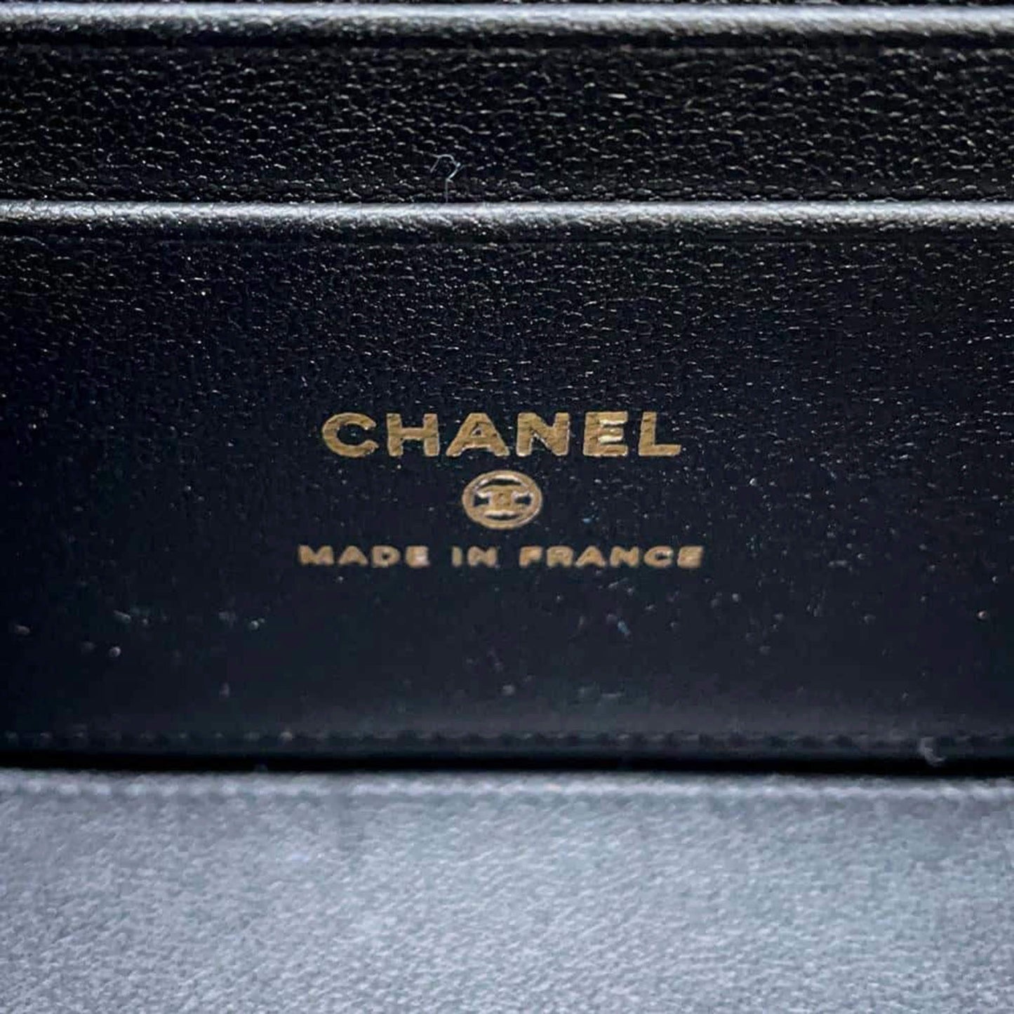 Black Lambskin Matelasse Chain Vanity bag