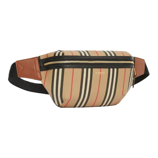 Burberry Eco Friendly Canvas Sony Sling Bag Crossbody Bag Fanny Pack Regular Unisex Beige