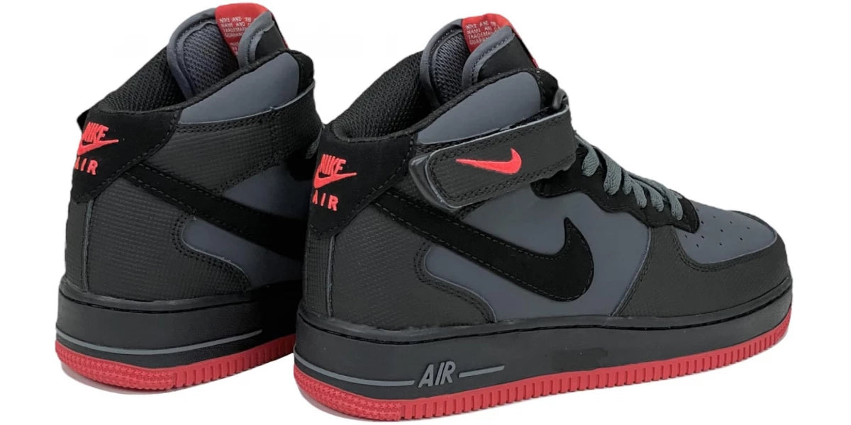 Air Force 1 Mid ´07 Dark Grey/ Black-Bright Crimson